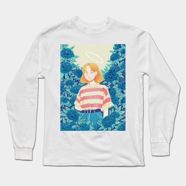 Hydrangea Long Sleeve T-Shirt by frankielong@hotmail.co.uk